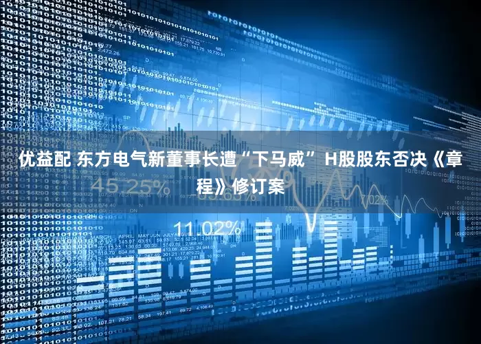 优益配 东方电气新董事长遭“下马威” H股股东否决《章程》修订案